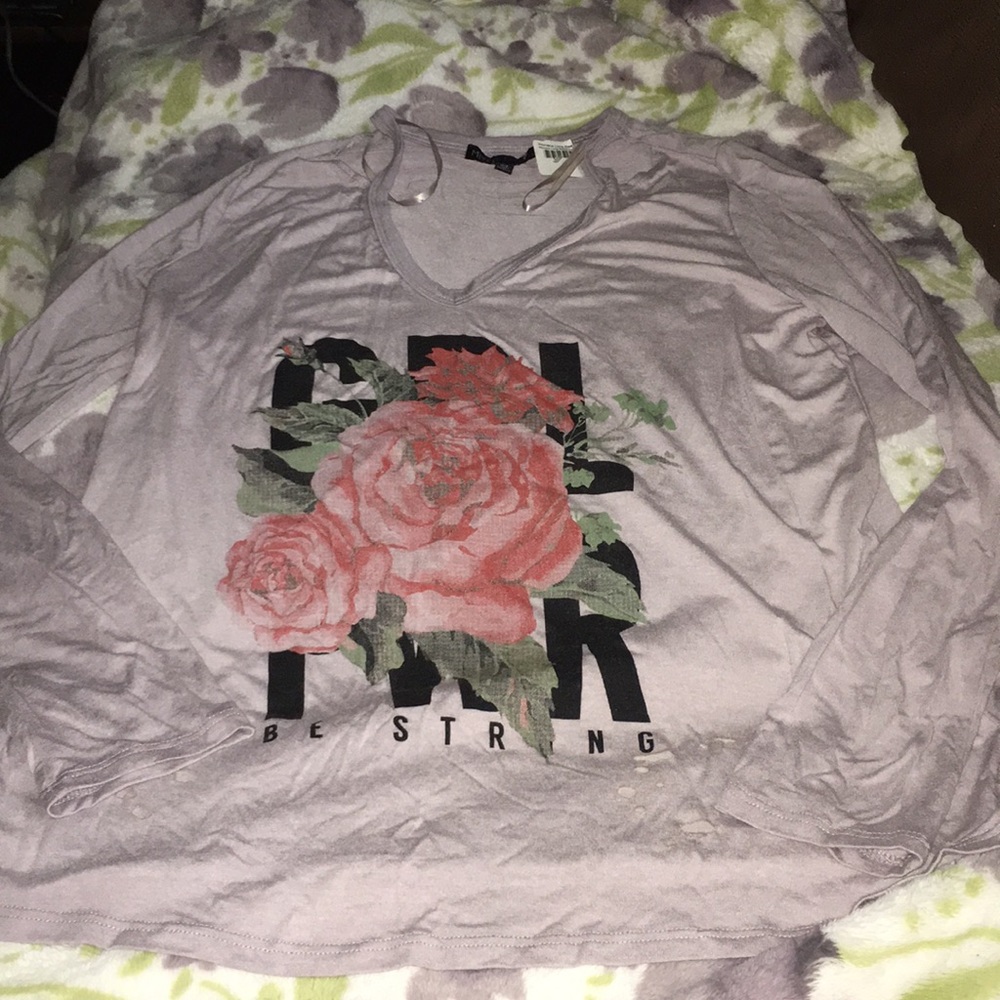 Grey long sleeved tunic